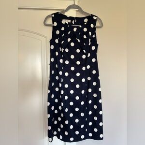 3/$20 Dressbarn Blue and White Polka Dot Mini Dress